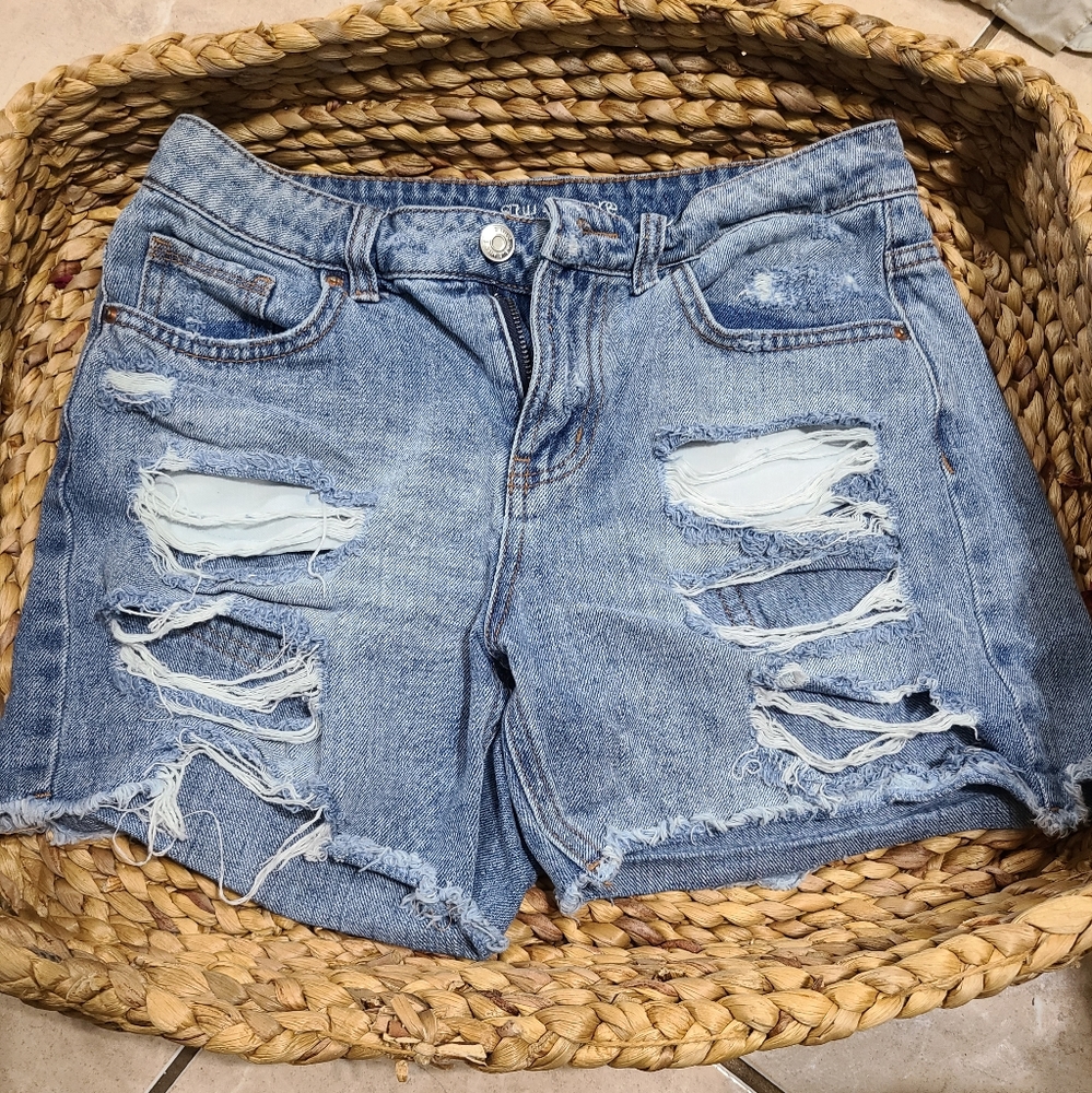 High rise shorts